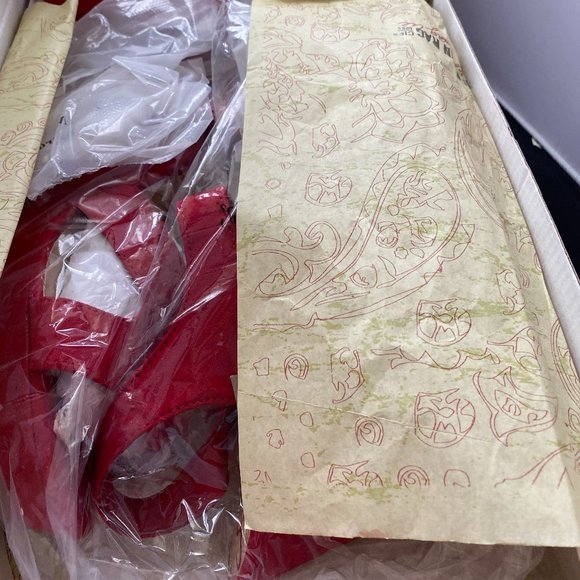 American Rag Rochelle Peep Toe Platform Wedge Red - Picture 9 of 10